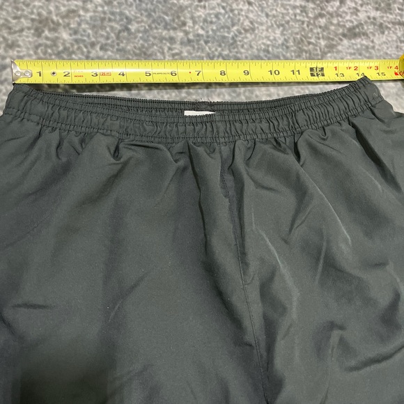 Vintage Y2K Reebok Nylon Track Pants Mens XL Black Gray Baggy Wide Leg - Picture 12 of 16